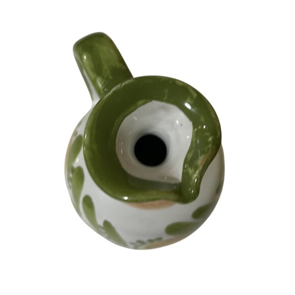 Liro Ceramic Oil Cruet Artisan Made Signed Sicilian Italy Art Pottery - Picture 5 of 7